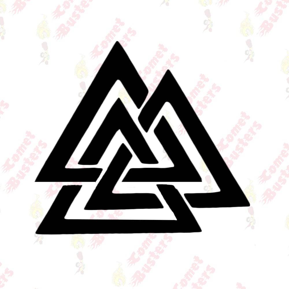 Comet Busters Triangle Viking Symbol Temporary Tattoo Sticker (BJ98) - India shopping