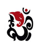 Comet Busters Spiritual Om Ganesh Water Tattoo Sticker (BJ062)