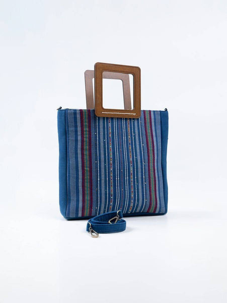 Blue Cotton Tote Bag1