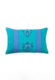 Cotton Teal Blue Hand-Woven Pillow Cover