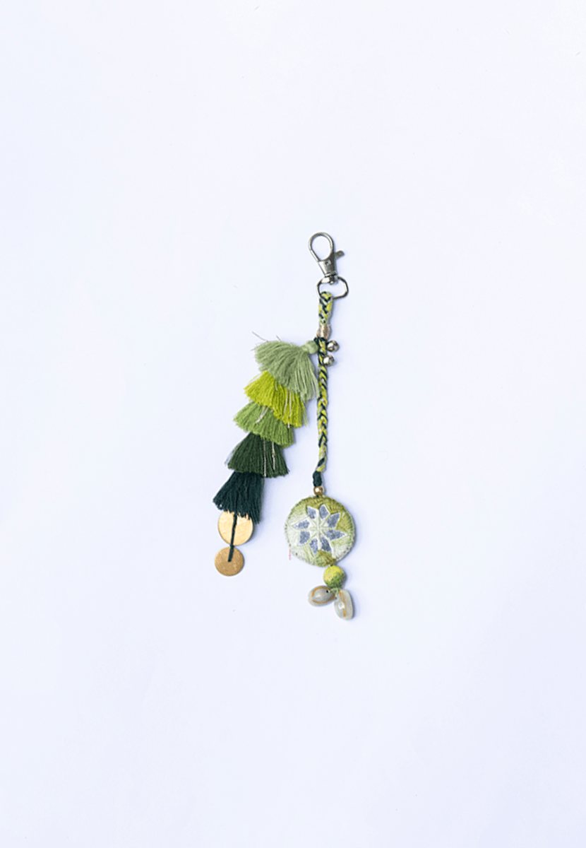 Shades of Green Keychain - India shopping