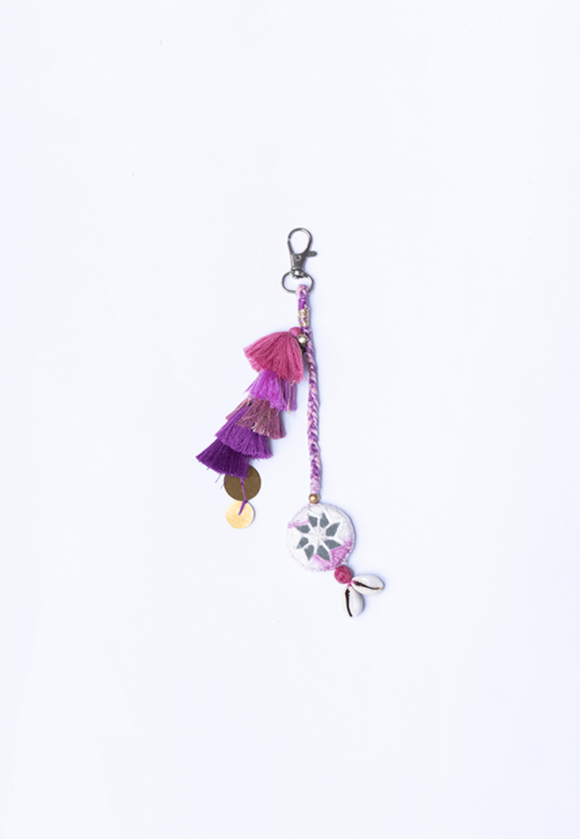 Shades of Purple Keychain - India shopping