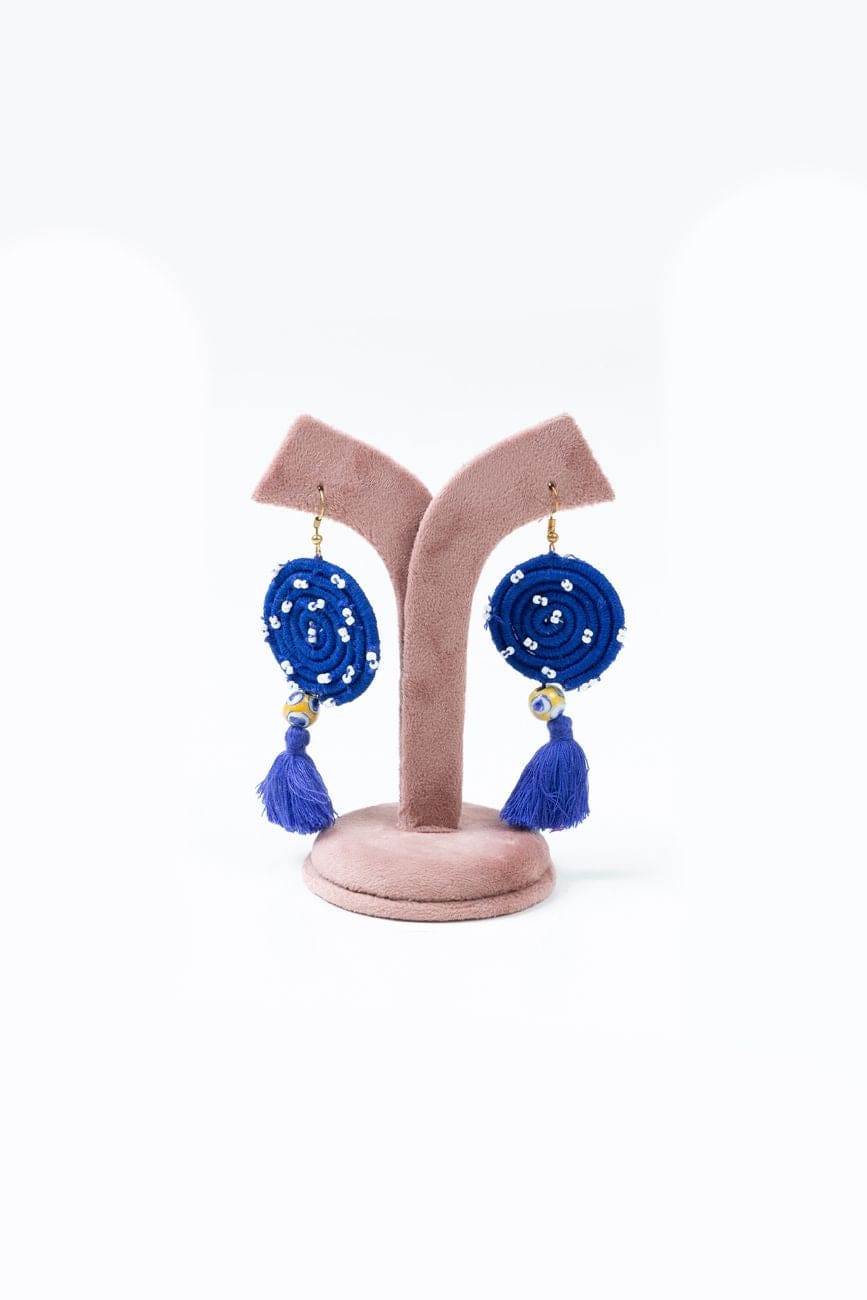 Thread & Beads Earrings - India shopping