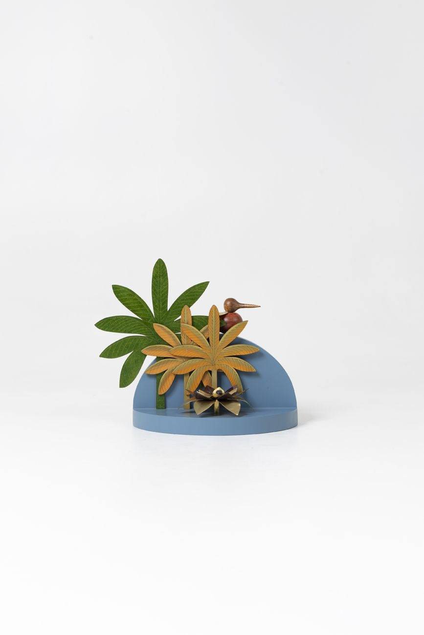 Tropical Tree with Bird Candle Stand - India shopping