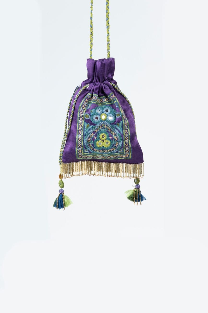 Hand Embroidered Potli Bag - India shopping