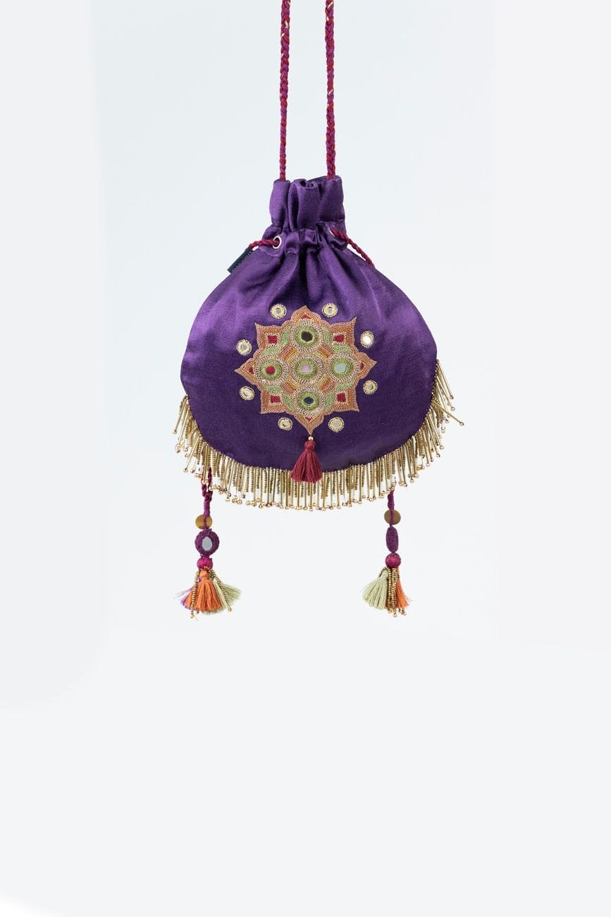 Hand Embroidered Potli Bag - India shopping