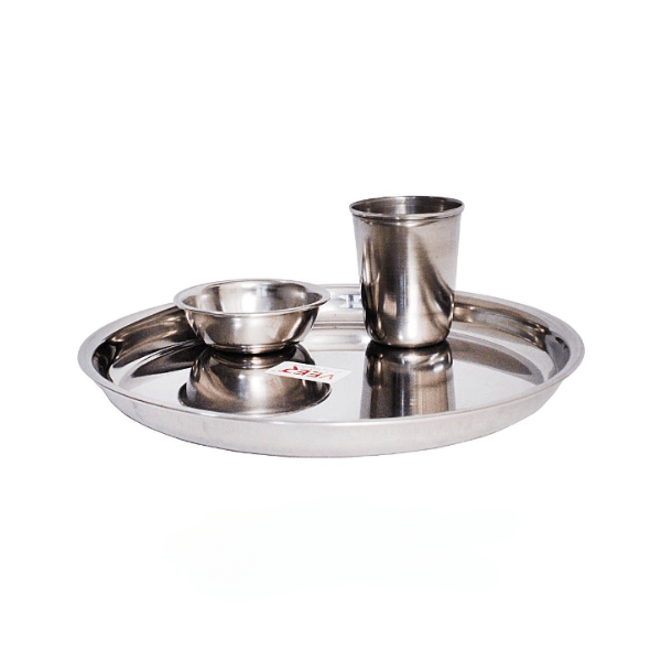 Steel Eco Thali Combo Set - India shopping