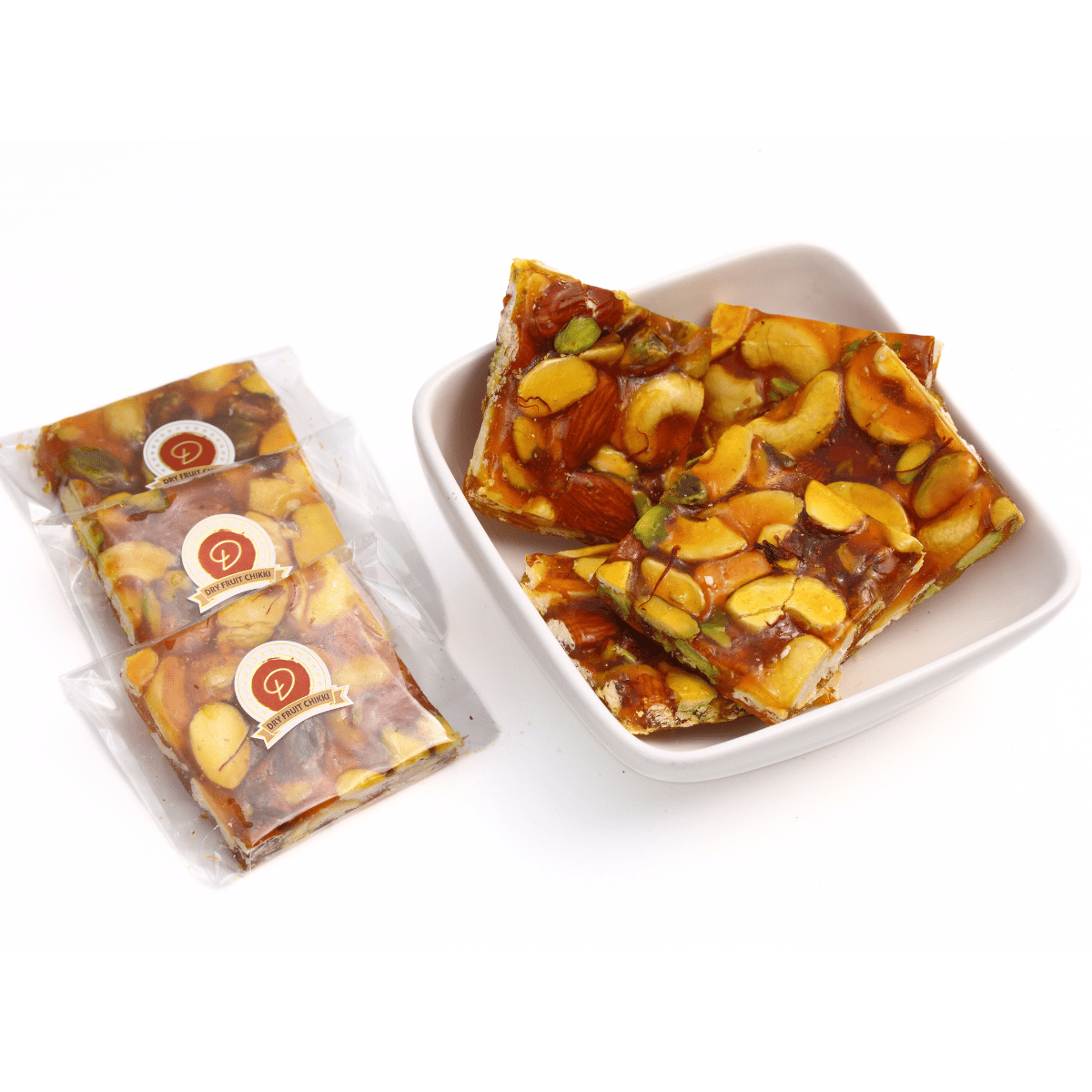 Dadu's Dryfruit Chikki 500 gms - India shopping