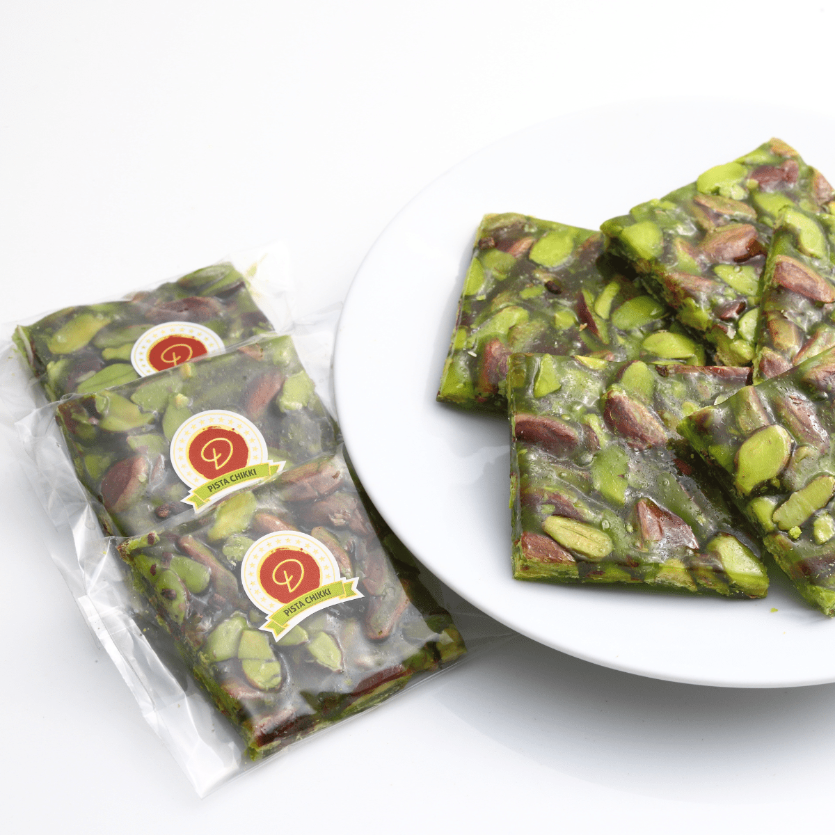 Dadu's Pista Chikki 500 gms - India shopping