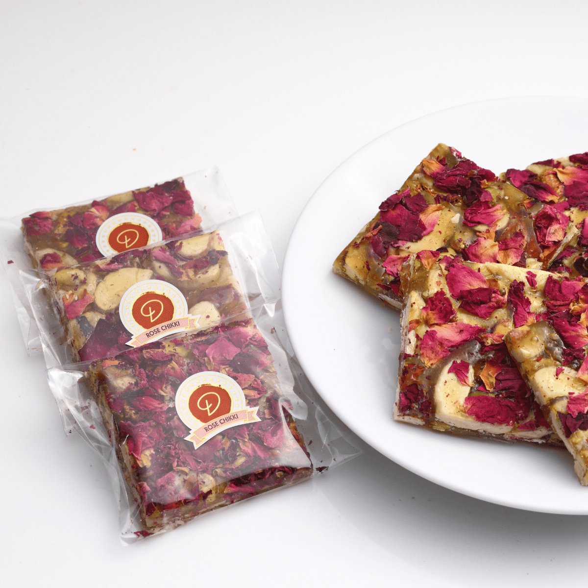 Dadu's Rose Chikki 500 gms - India shopping