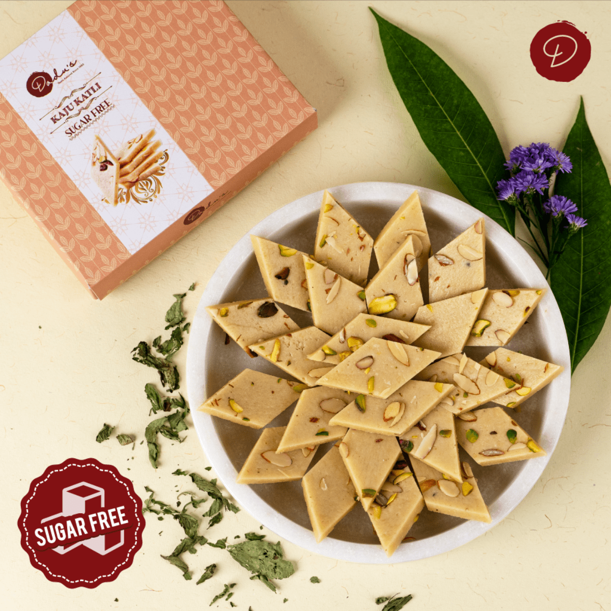 Dadu's Sugarfree Kaju katli 500 gms - India shopping