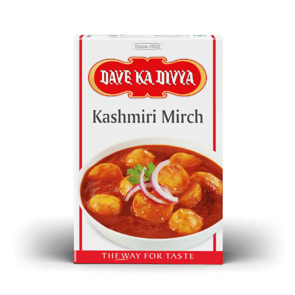 Dave Ka Divya Kashmiri Mirchi Powder - 100 gms - India shopping