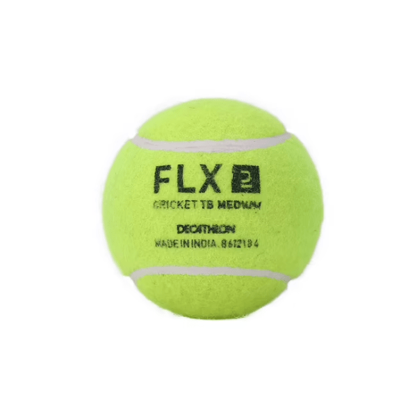 Cricket Tennis Ball TB Medium Lime Yellow (Set of -2) - India shopping