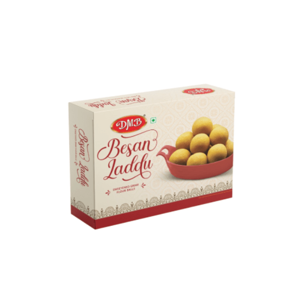 Doodh Misthan Bhandar Besan Laddu - 400 gms - India shopping