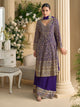 Purple Suit With Embroidery Work | Ready To Wear