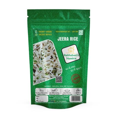 Rekhaben's Namkeen Jeera Rice | Ready To Eat 80 gms