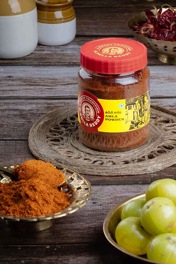 G Pulla Reddy Sweets Amla Powder Jar 250 gms - India shopping