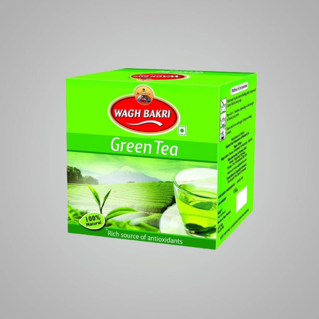 Ganesh Gruh Udyog Wagh Bakri Green Tea - 200 gms - India shopping