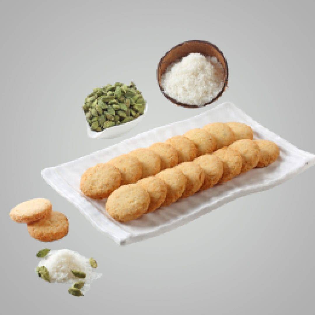 Ganesh Gruh Udyog RK Coconut Cookies () - 250 gms - India shopping