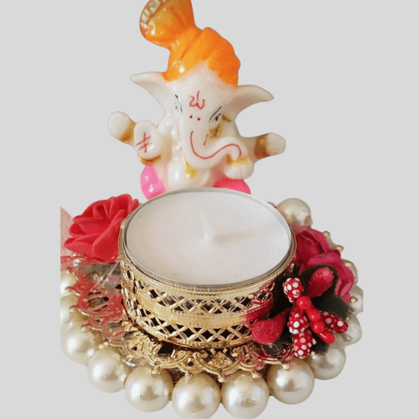 Ganesha Tea Light Holder | Set Of 2 - India shopping