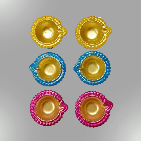 Iron Diwali Diya Set set of 6 - India shopping