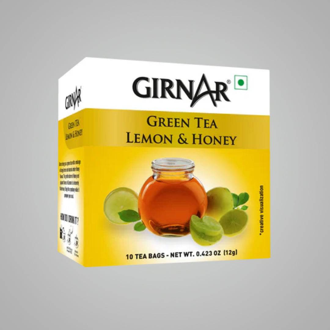 Girnar Green Tea Lemon and Honey - 100 gms - India shopping