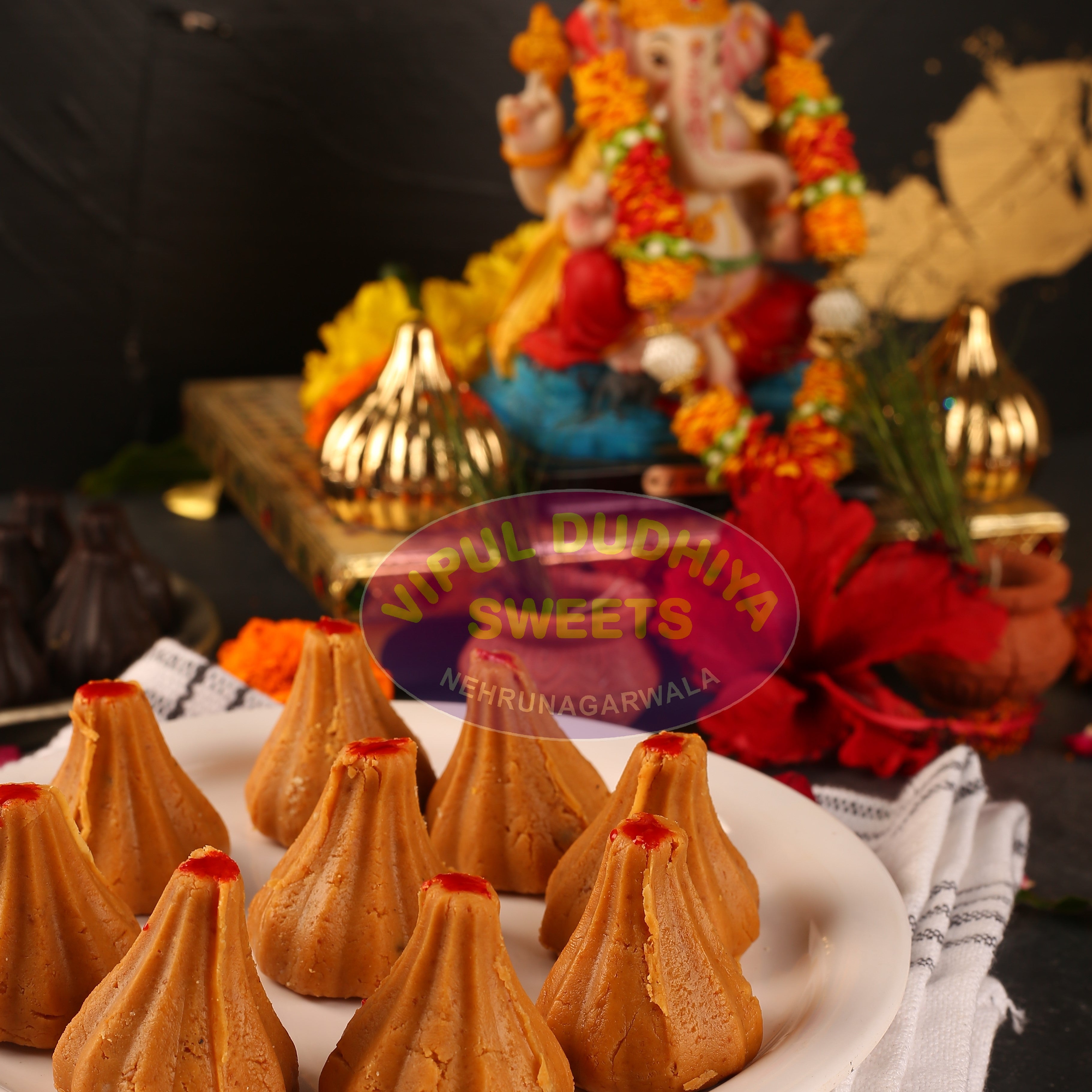 Vipul Dudhiya Sweets Gokul Modak (laddu) -350 gms