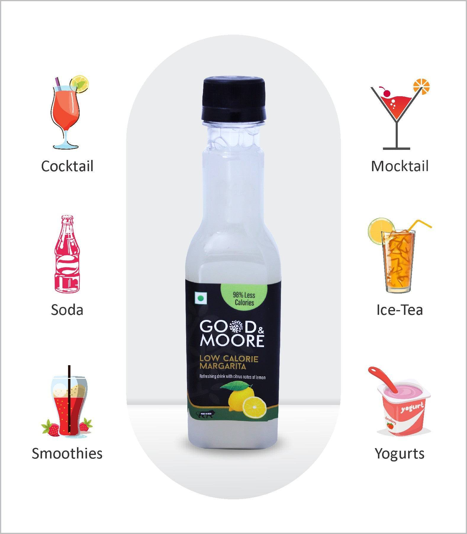 Good & Moore Low calorie Margarita Syrup |250 ML | 750 ML - India shopping