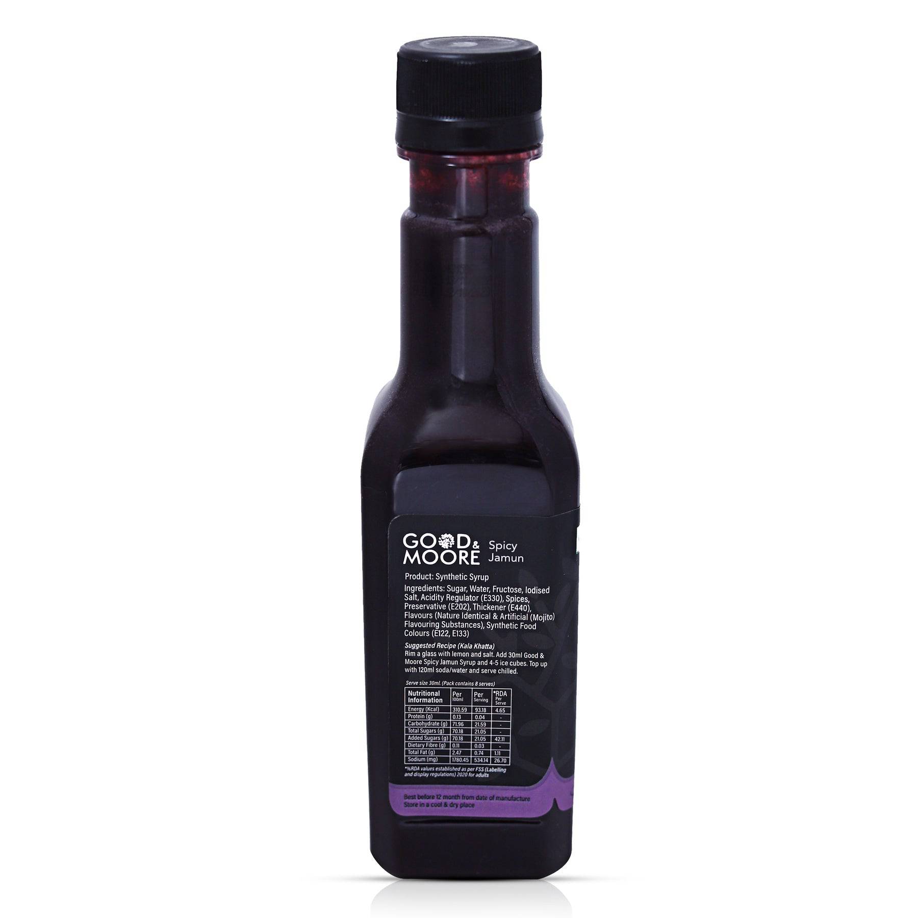 Good & Moore  Spicy Jamun Syrup |250 ML | 750 ML - India shopping