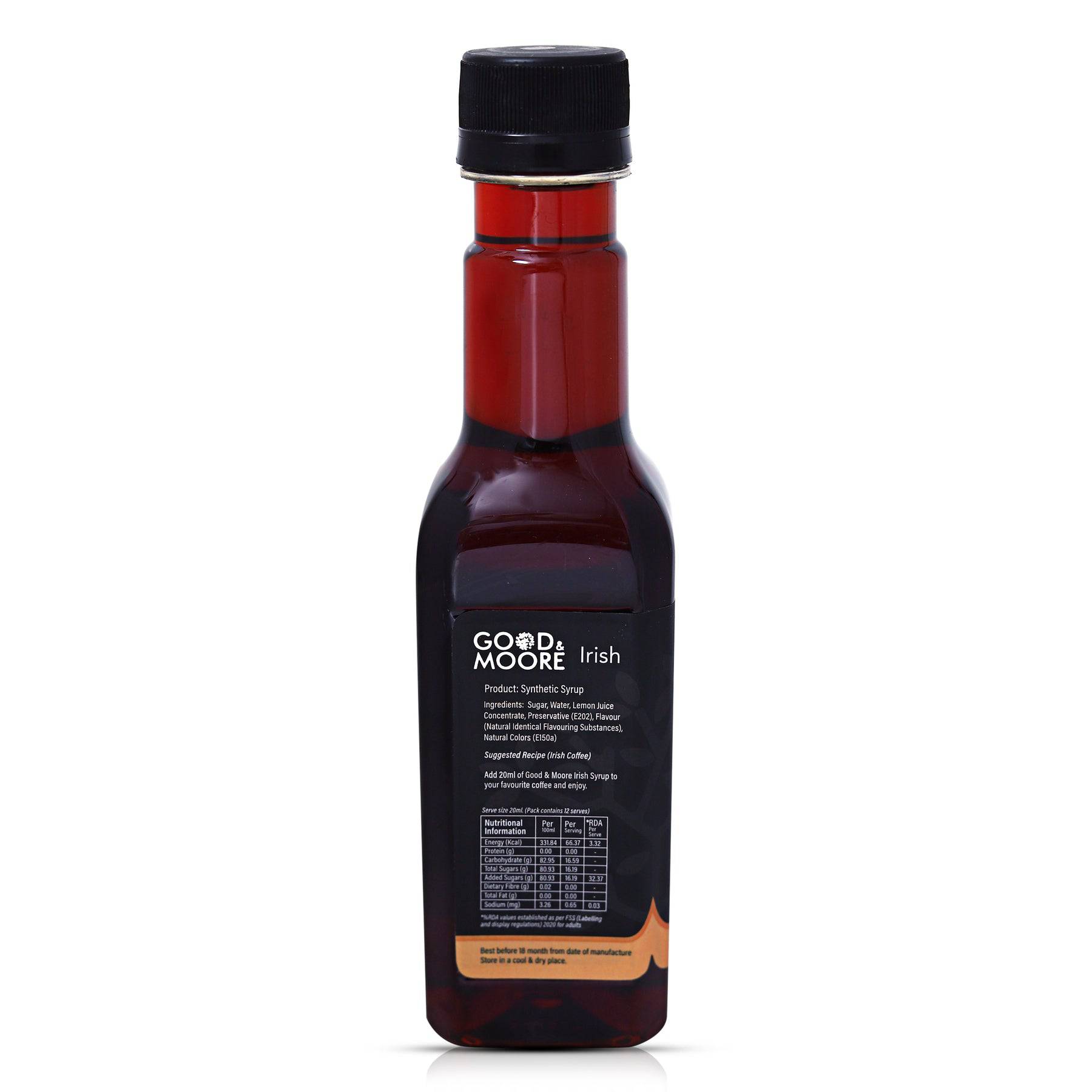 Good & Moore  Irish Syrup | 250 ML | 750 ML - India shopping