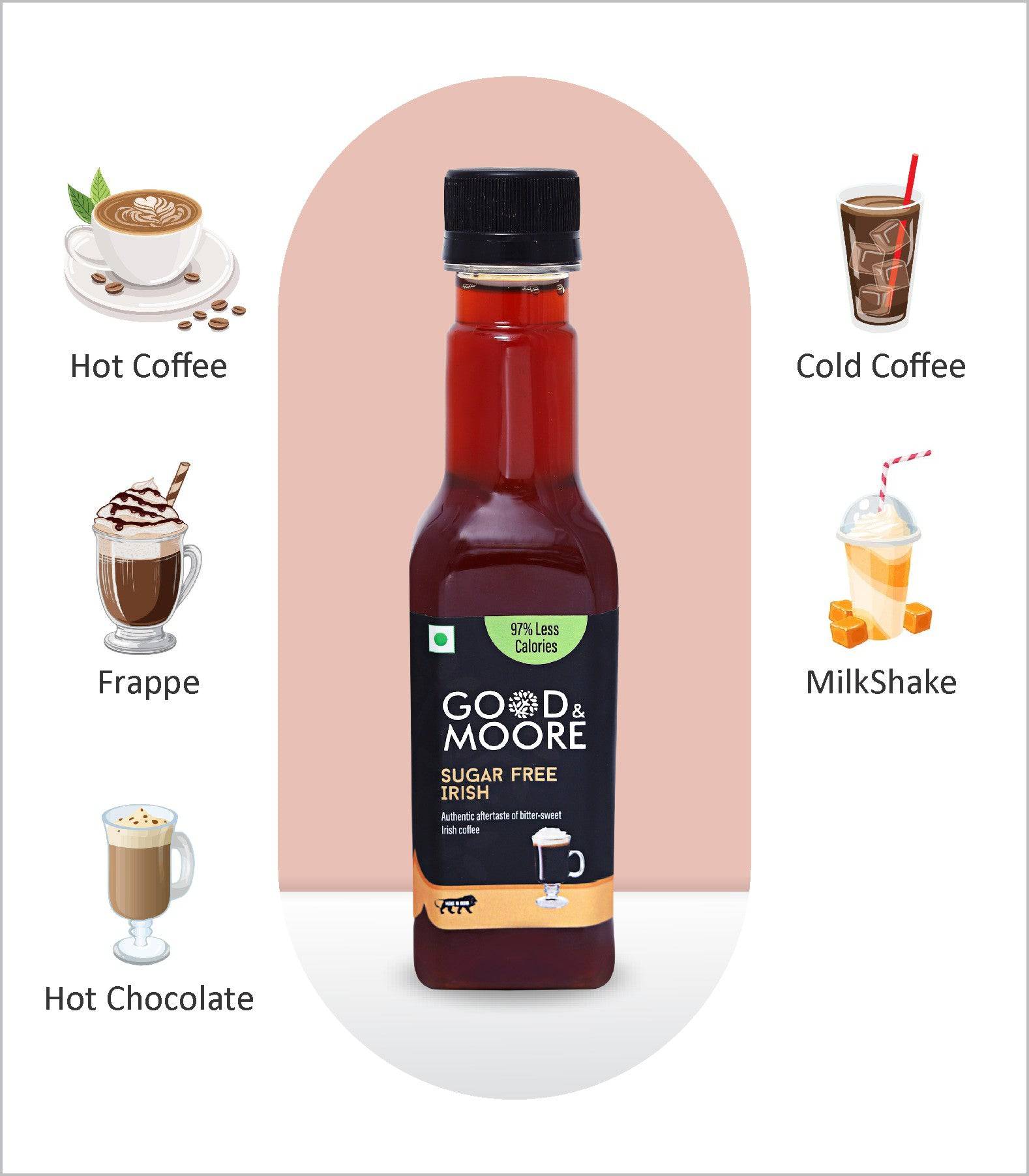 Good & Moore Sugar free Irish Syrup  |250 ML | 750 ML - India shopping