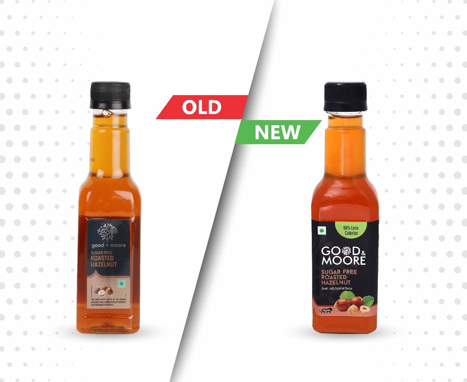 Good & Moore  Sugar free Roasted Hazelnut Syrup |250 ML | 750 ML - India shopping