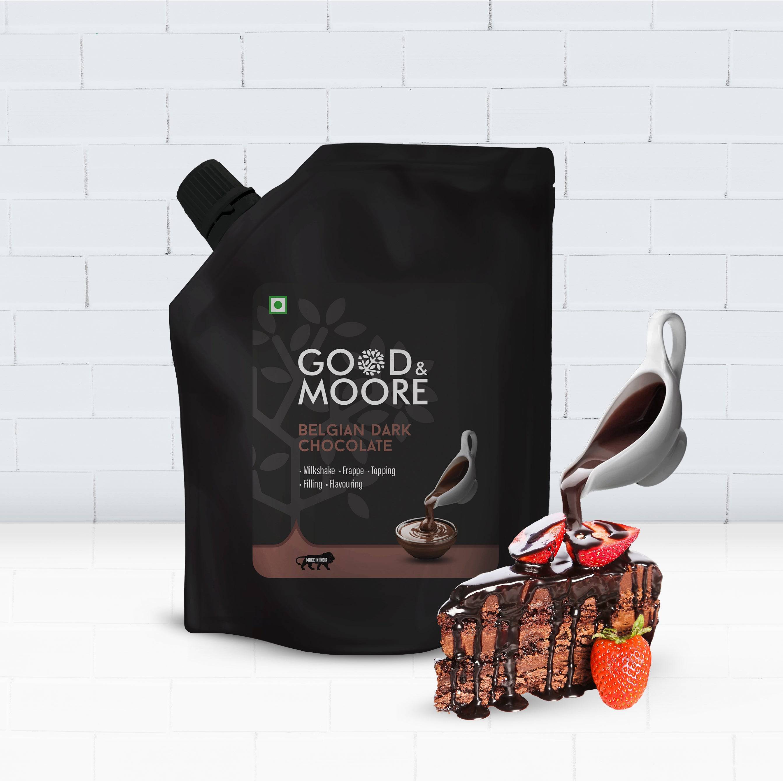 Good & Moore  Belgian Dark Chocolate Sauce | 200 ML - India shopping