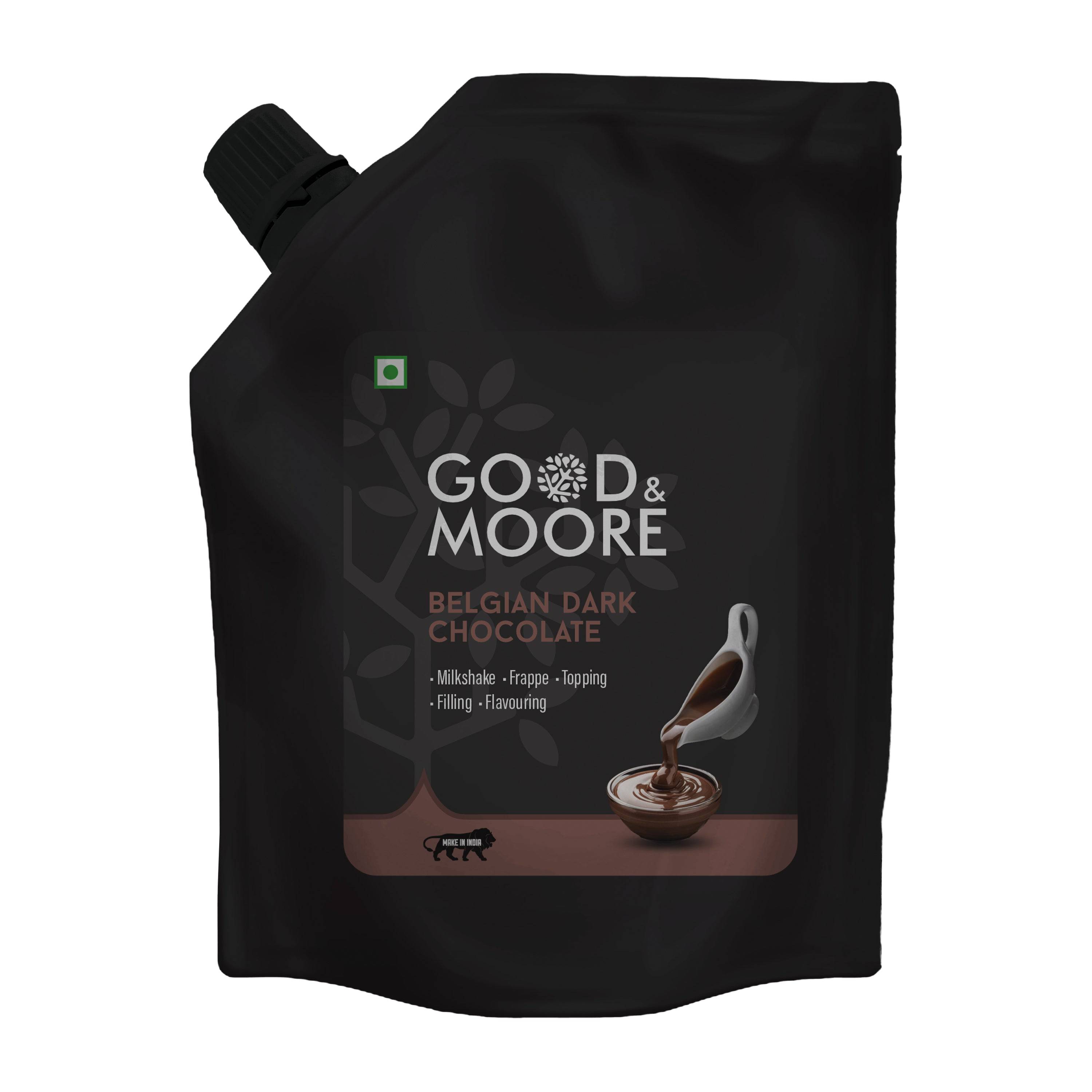 Good & Moore  Belgian Dark Chocolate Sauce | 200 ML - India shopping