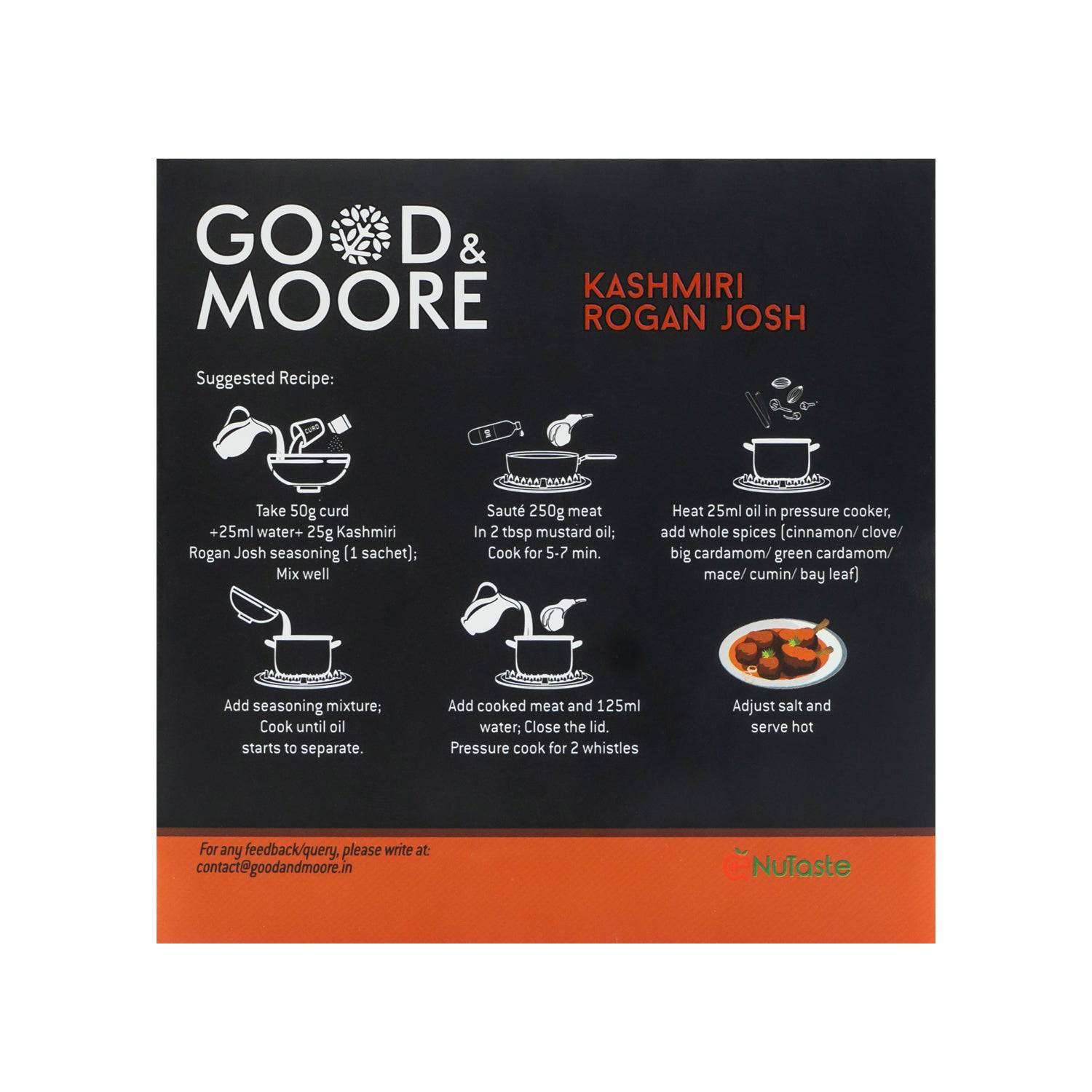 Good & Moore Kashmiri Rogan Josh Pre-mix | 200 gms - India shopping