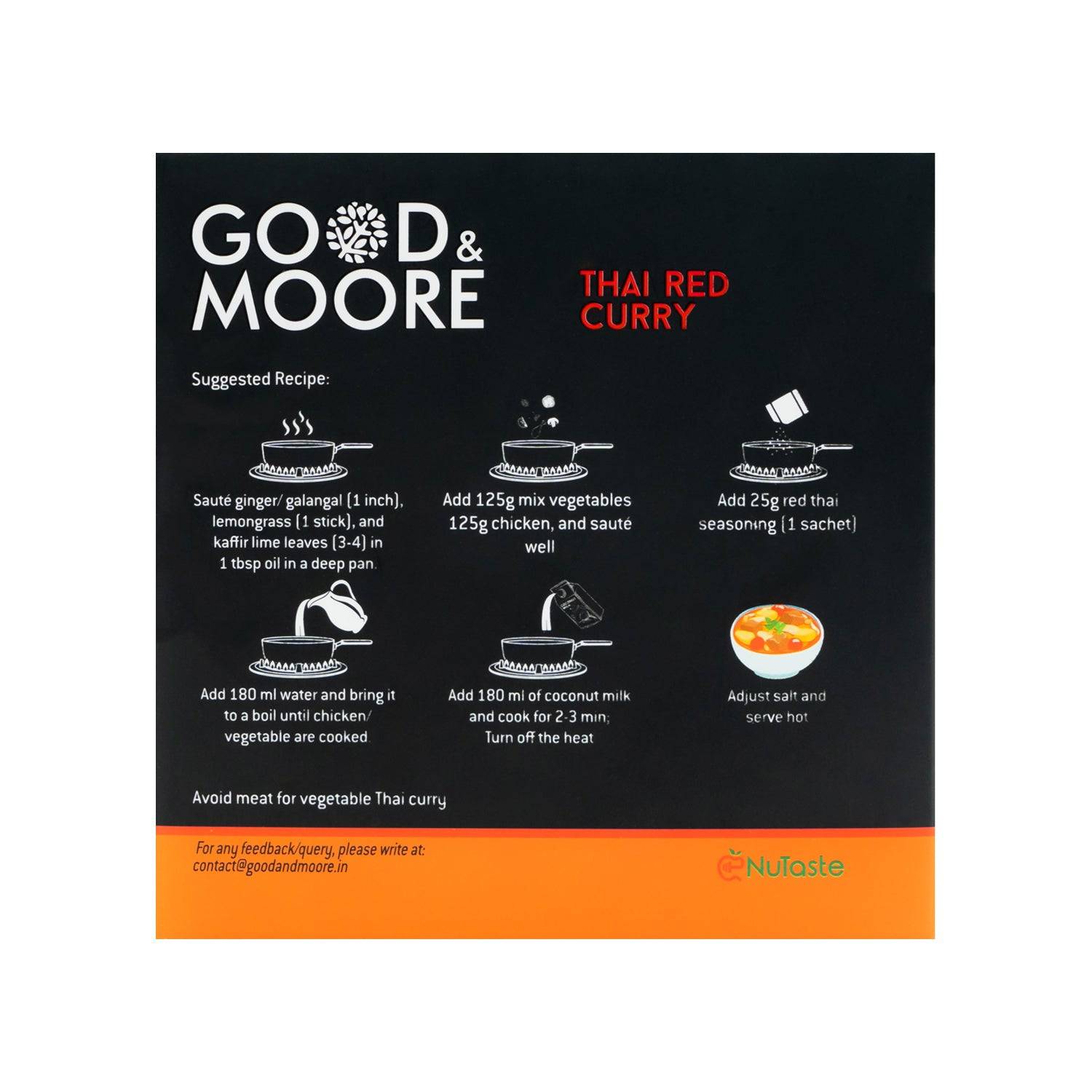 Good & Moore Thai Red Curry Pre-mix | 200 gms - India shopping