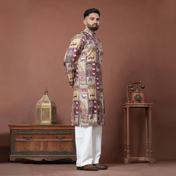 Meraki Ethnic Royal Heritage Kurta Pajama | Ready To Wear