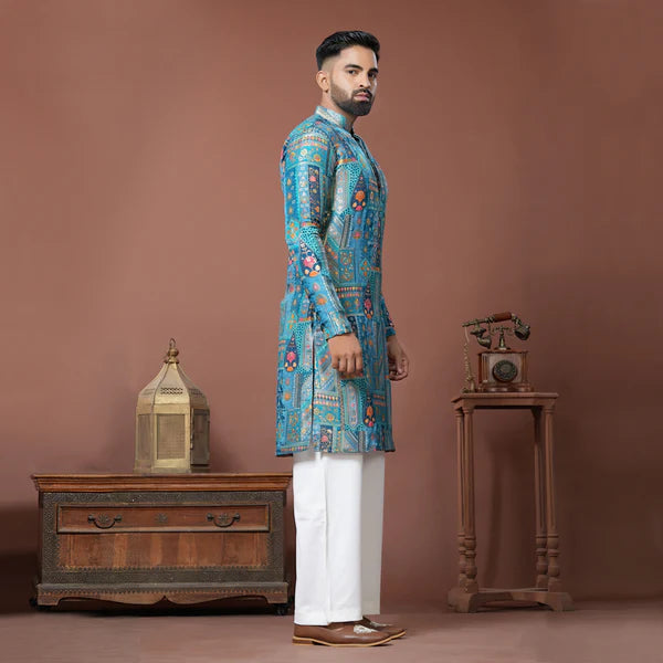 Meraki Ethnic Jaipur Mosaic Kurta Pajama | Ready To Wear