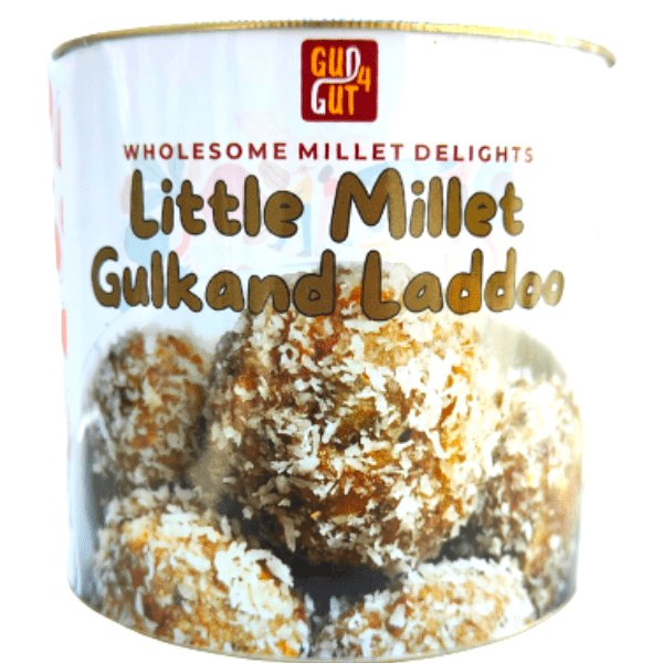 Gud 4 Gut Little Millet Gulkand Laddoo Sugar Free Millet Laddu - 500 gms - India shopping