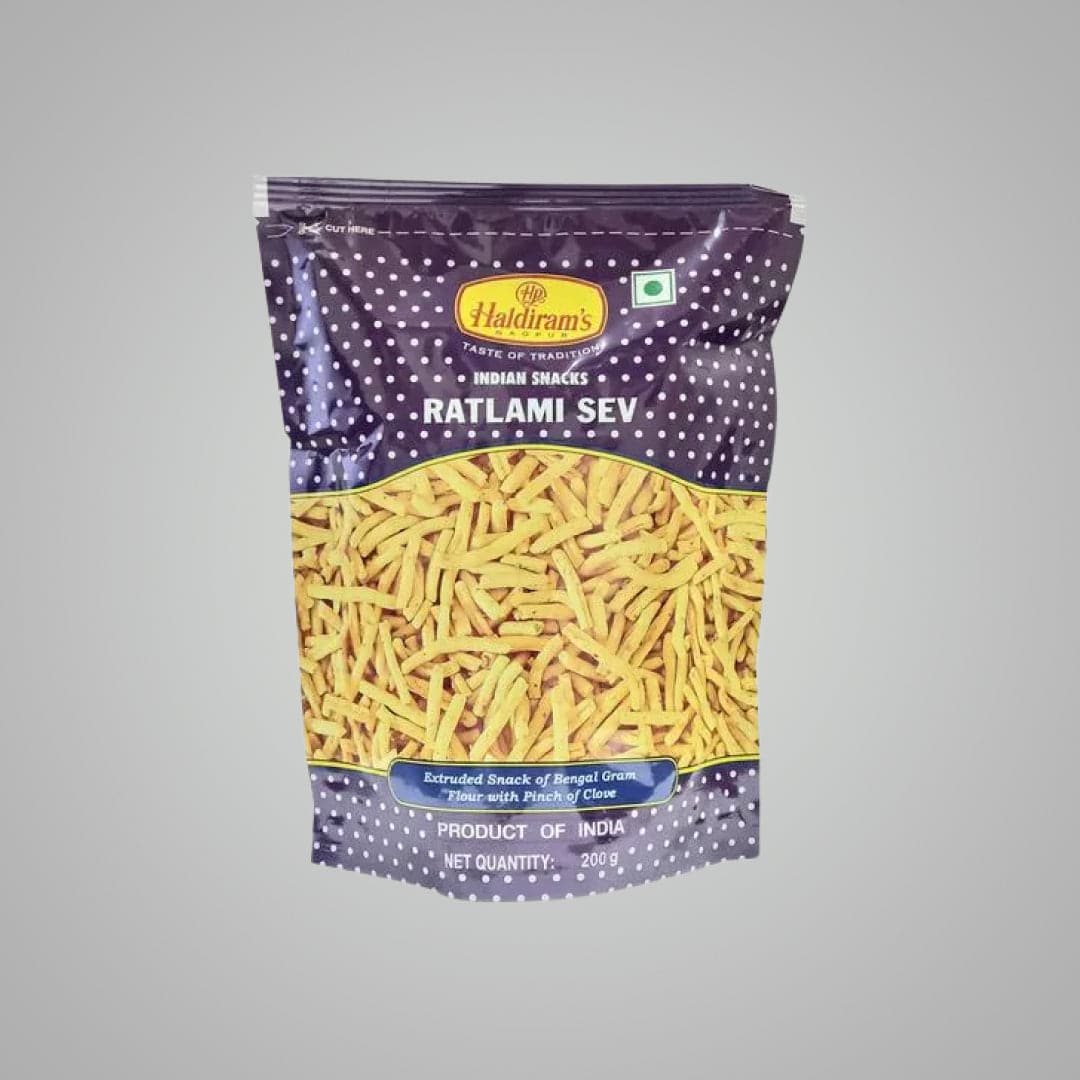 Haldirams Namkeen Ratlami Sev - 200 gms - India shopping