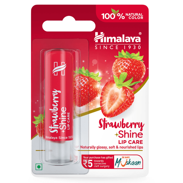 Himalaya Strawberry Shine Lip Care-4.5 G - 4.5 gms - India shopping