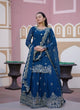 Blue Lehenga Suit With Sequence Work | Ready To Wear