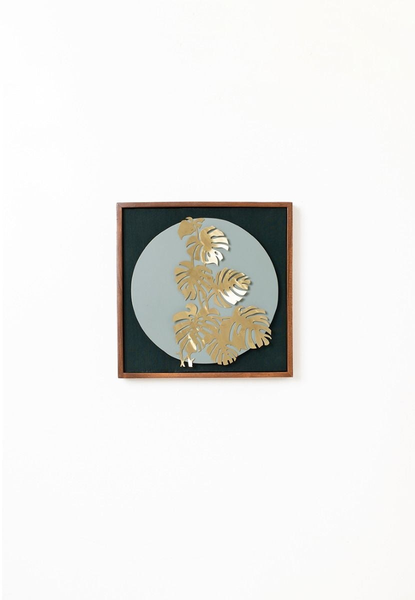 Brass Cutting Leaf Wall Frame