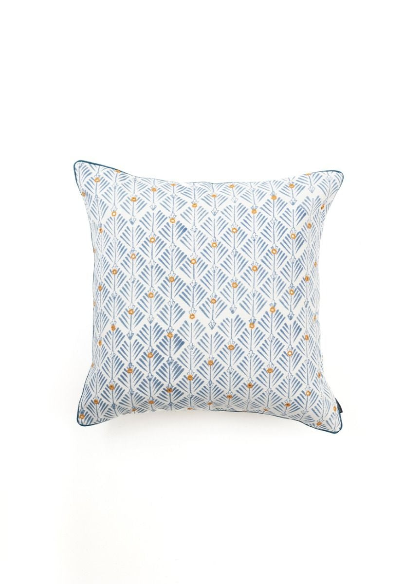 White Hand-Woven Cotton Cushion Cover