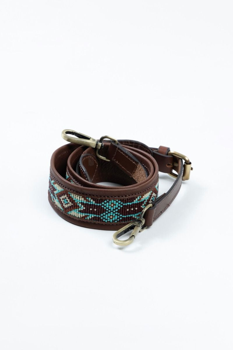 Mutlicolor Leather Bag Belt