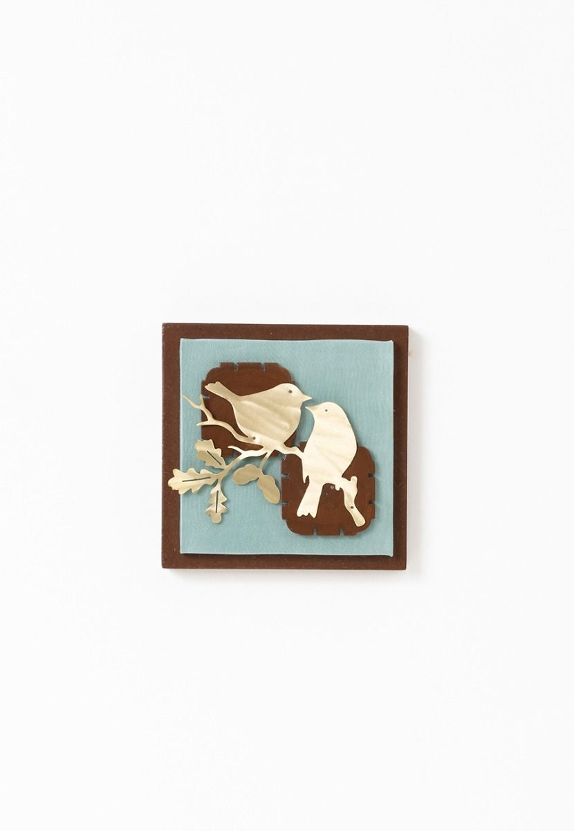 Light Blue Color Single Bird Wall Frame