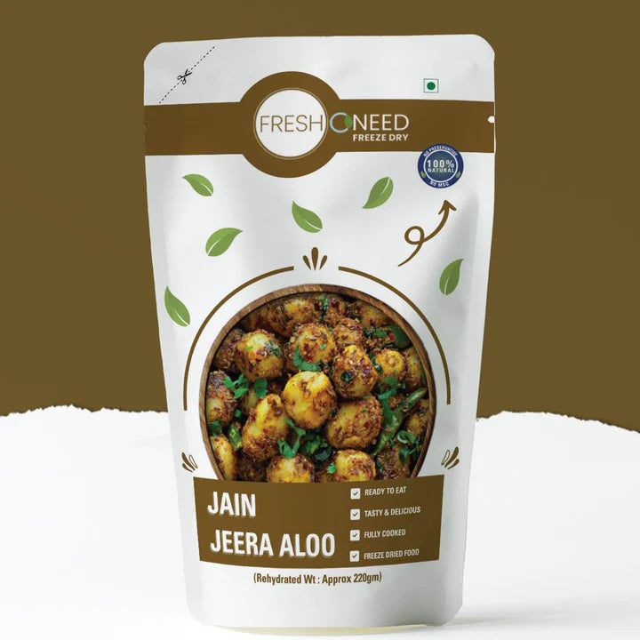 Fresh O Need Jeera Aloo (Without Onion & Garlic) - Ready To Eat 220 gms