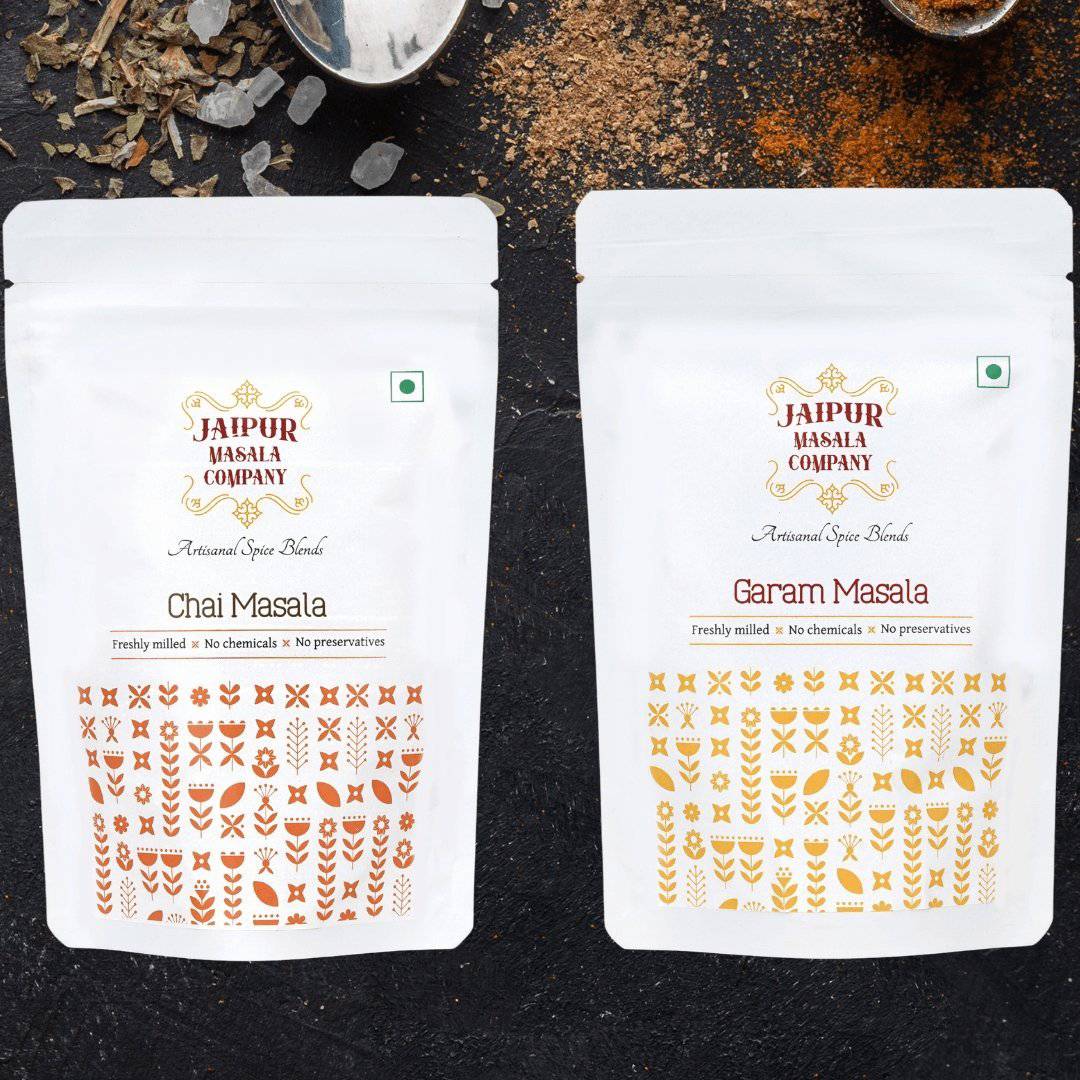 Jaipur Masala Company Combo Pack - Chai Masala & Garam Masala - India shopping