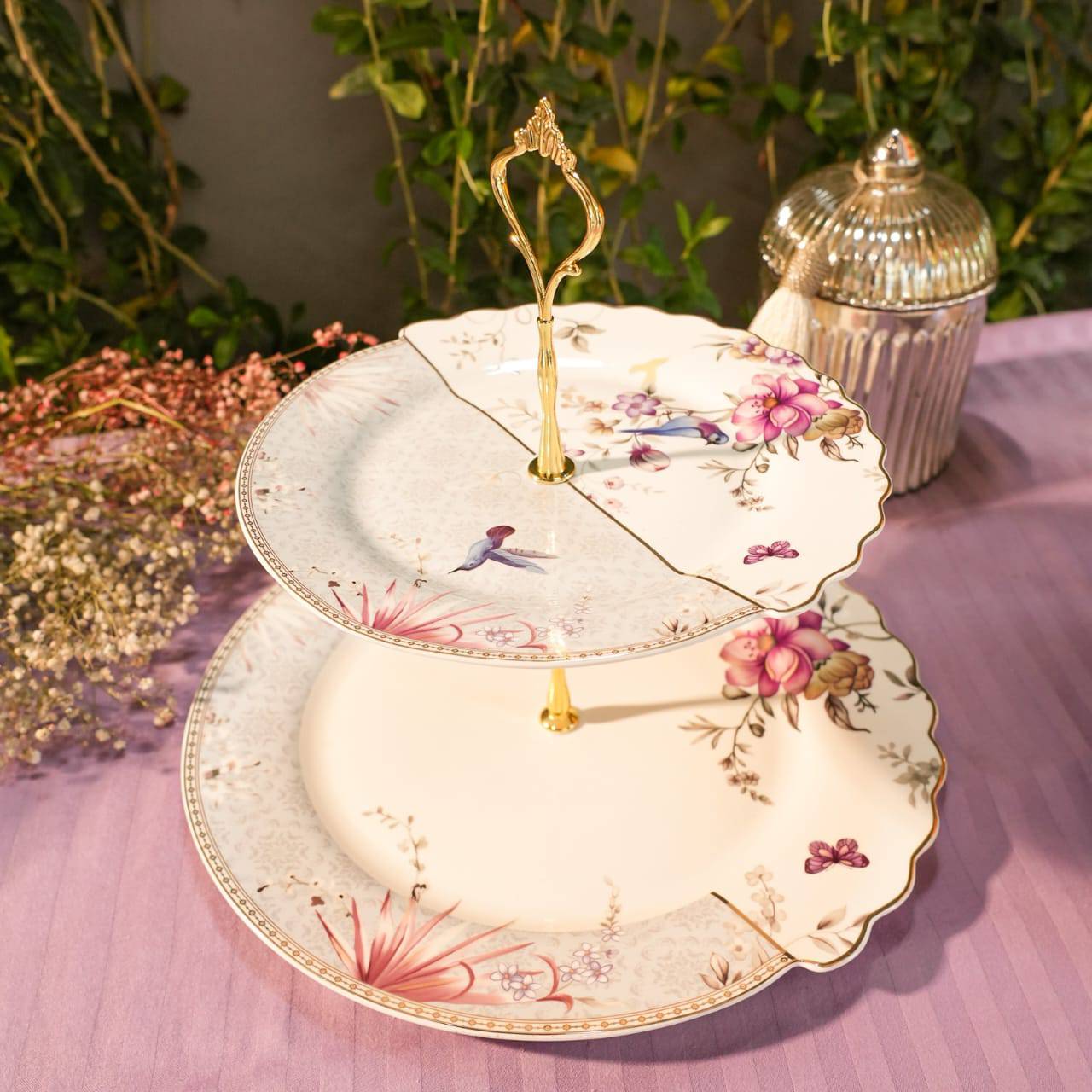 2 Tier Platter | Home Touch - India shopping