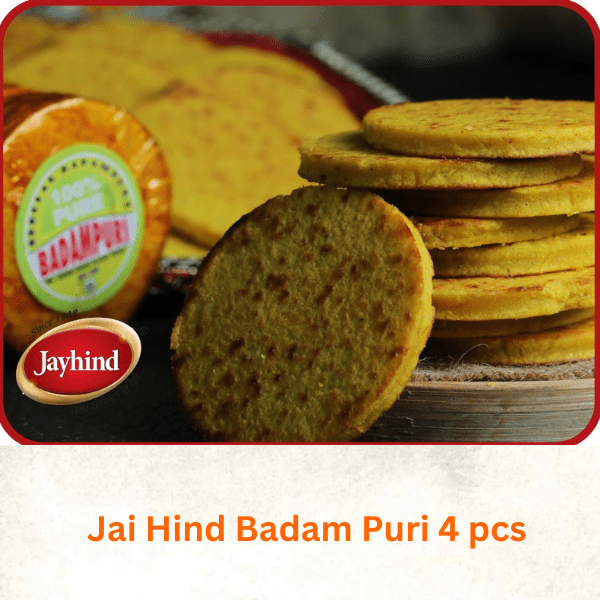 Jayhind Badam Puri 4 pcs - India shopping